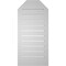 Ekena Millwork Octagonal Top Surface Mount PVC Gable Vent w/ 2"W x 1-1/2"P Brickmould Frame, 16"W x 34"H GVPOT16X3402SF - alternate 3